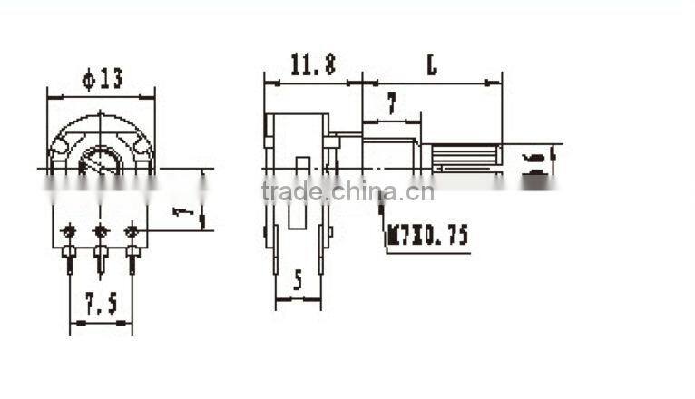 2-axis potentiometer joystick
