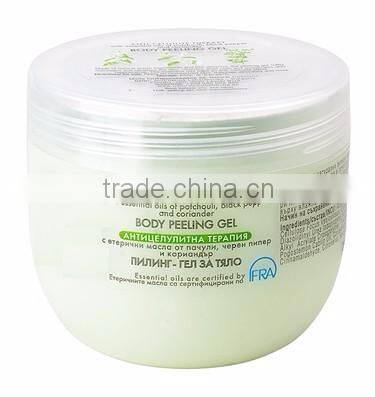 Anti-Cellulite Body Massage Cream With Patchouli, Black Pepper And Coriander Essential Oils. Private Label Available. Made in EU