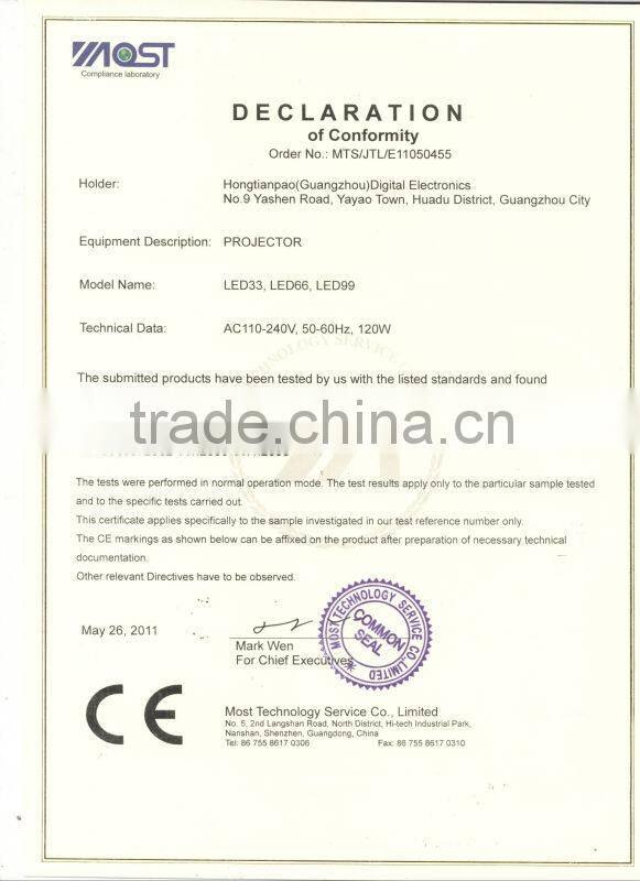 Home Theater 300inch Full HD 1080P 3D LED LCD Projector Beamer 1920*1080