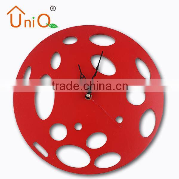 MDF ROUND HOME ART WALL CLOCK