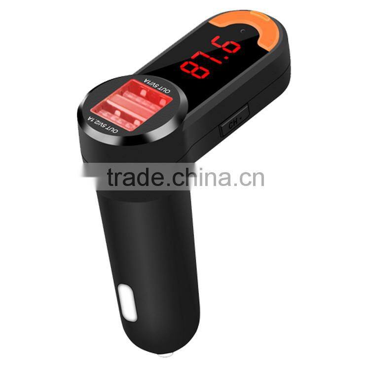 Factory supply, Car Kit MP3 Player Wireless Hands-free Bluetooth FM Transmitter, New arrival