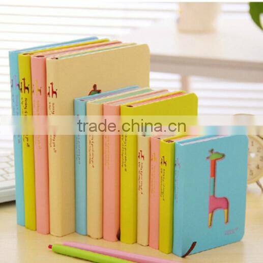 Cute Lovely Cats Giraffe Notebook Colorful Kawaii Notebook with Lined