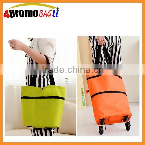 Big capacity bags with wheels for shopping