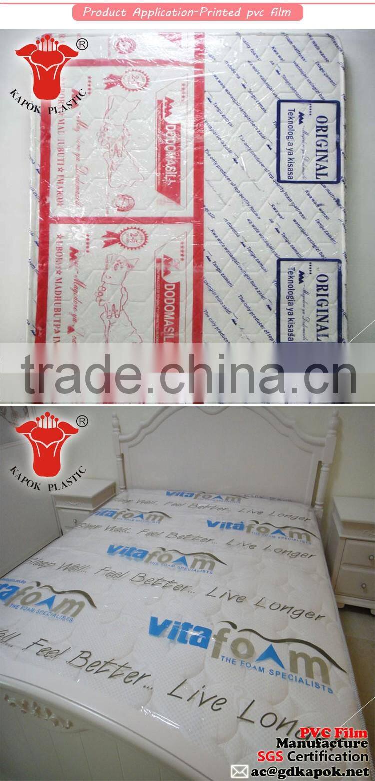 0.06mm mattress printing pvc film