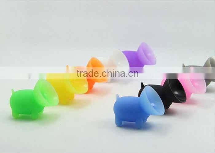 2015 new design Piggy phone stand,silicone material,manufacturer
