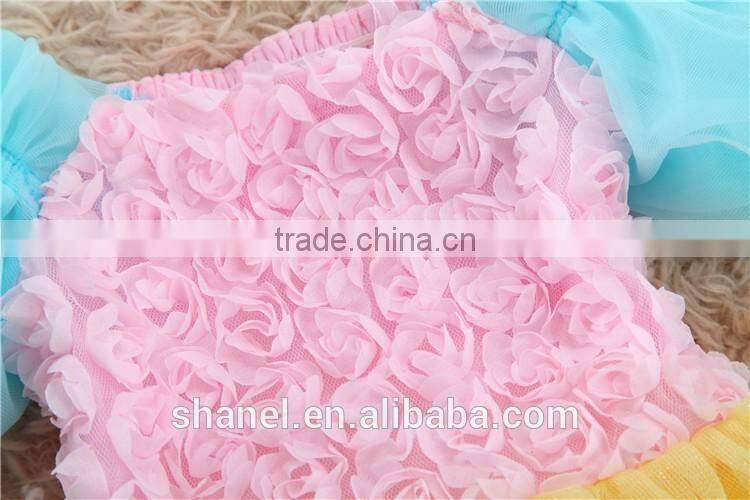 2016 new flower girls bubble dress princess dress