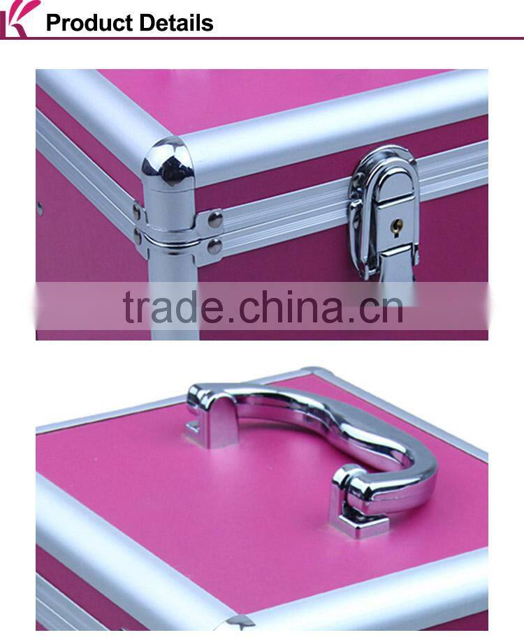 Keifai Customizable Portable Purple Plain PVC Custom Jewelry Box