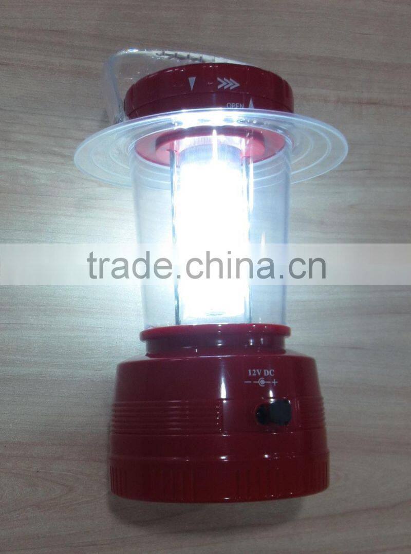 24 LED solar camping tent lighting can charged by car MODEL 707L