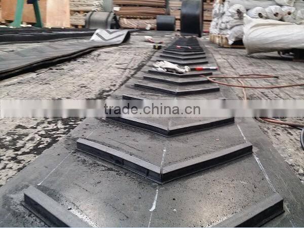 NN EP CC Fabric cored Chevron Rubber Conveyor Belt for general building materials