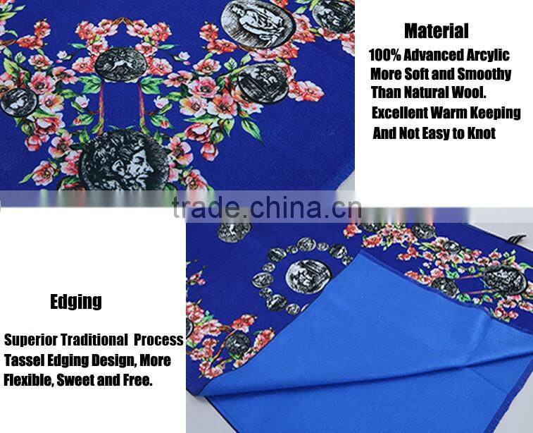 2016 Fresh 100 Acrylic Women Winter Scarves/ Large Shawo Pancho for Fashion Lades