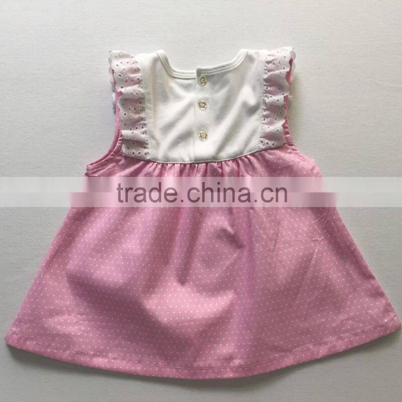 children girls dresses bowknot cotton children wears baby girls garment