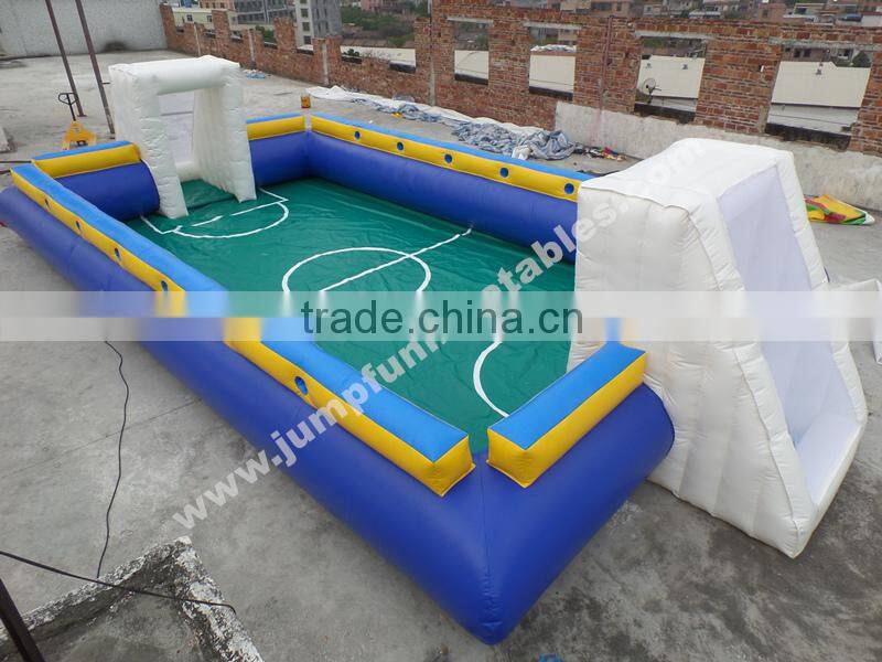 EN71 Human Soap Football custom size Jumpfun Inflatable water soccer picth/Football soap field for sale