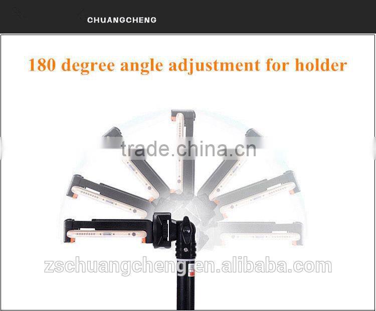 2016 new style aluminum tube selfie stick the best choice for gift monopod with bluetooth built in