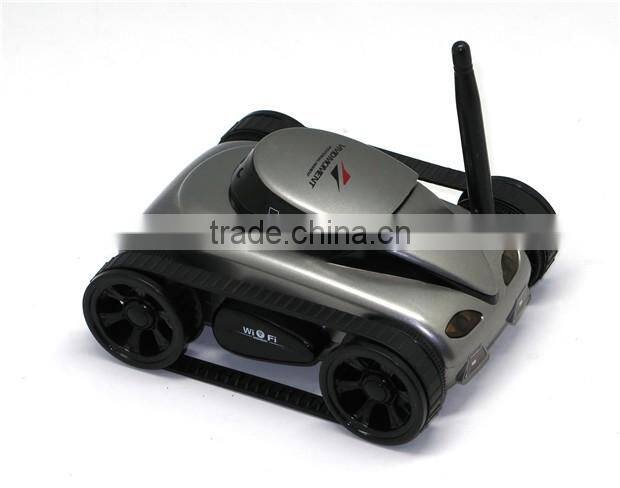 Mini i-Spy 4CH RC Tank WiFi FTV Car Android/IOS Controled WiFi Camera Remote Control Tank