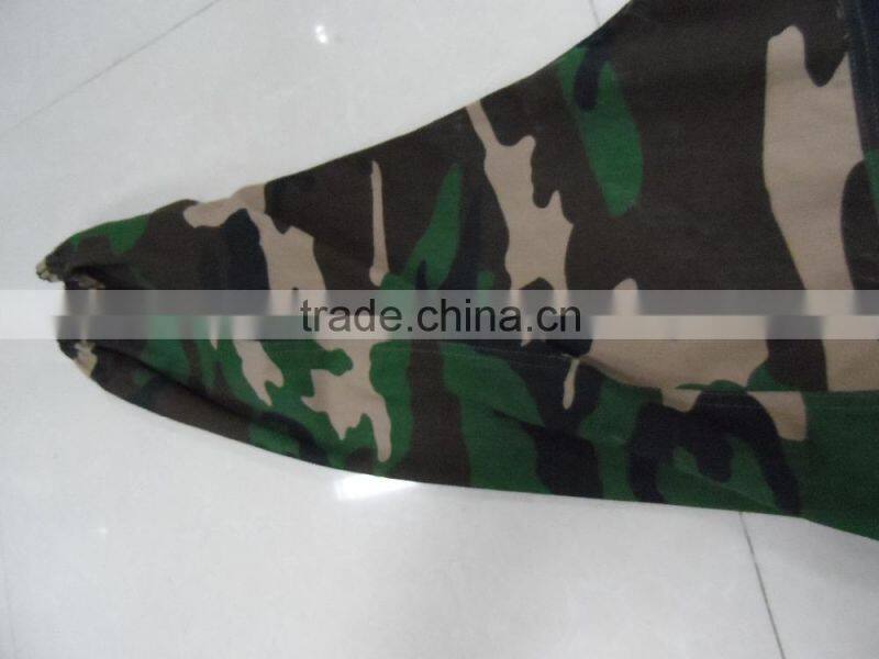 Custom cotton polyester twill jungle camouflage sylria outdoor tactical suit
