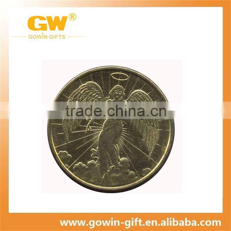 Zinc alloy casting engraved customized blank silver coin