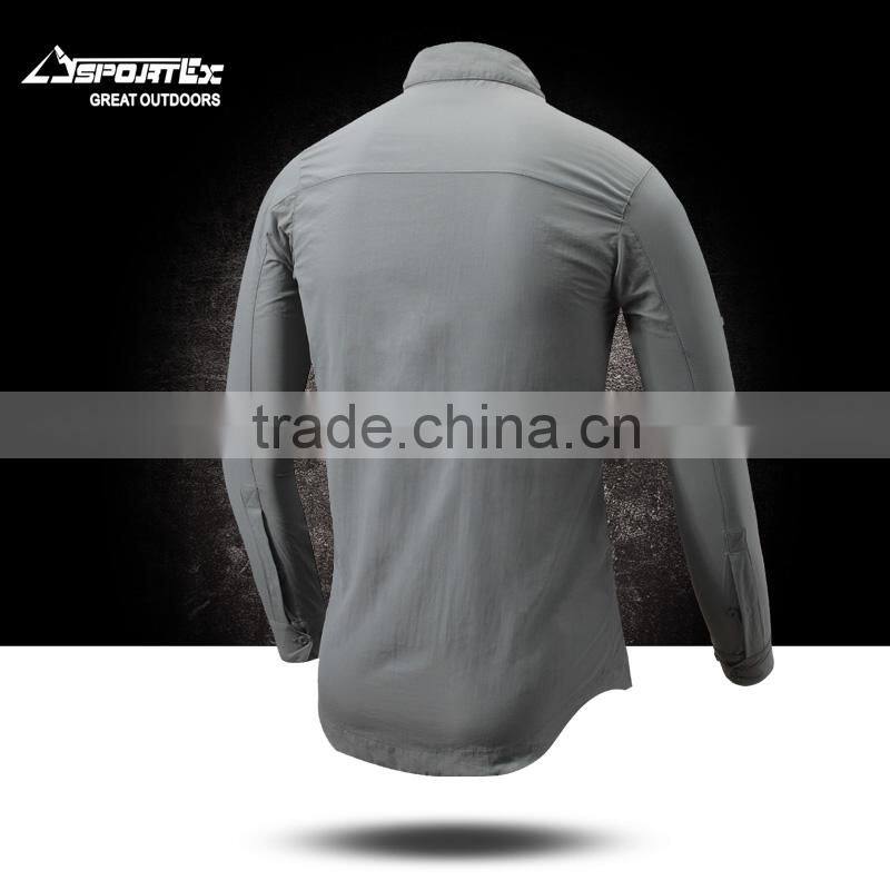 2014 latest men quick dry man shirt hiking bivouac apparel quick dry light weight trekking unique running apparel