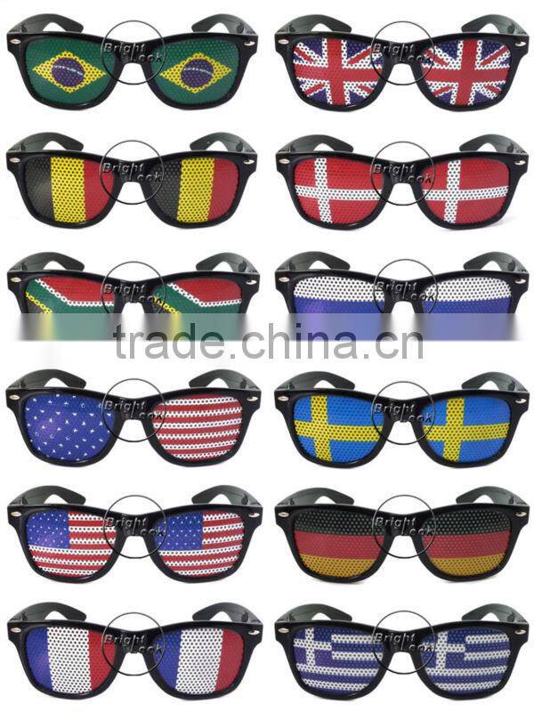 2014 Hot Sell Trendy Sunglasses With Custom Logo Pinhole Printing On Pinhole Sticker Lens Trendy Sunglasses (BSP2836)