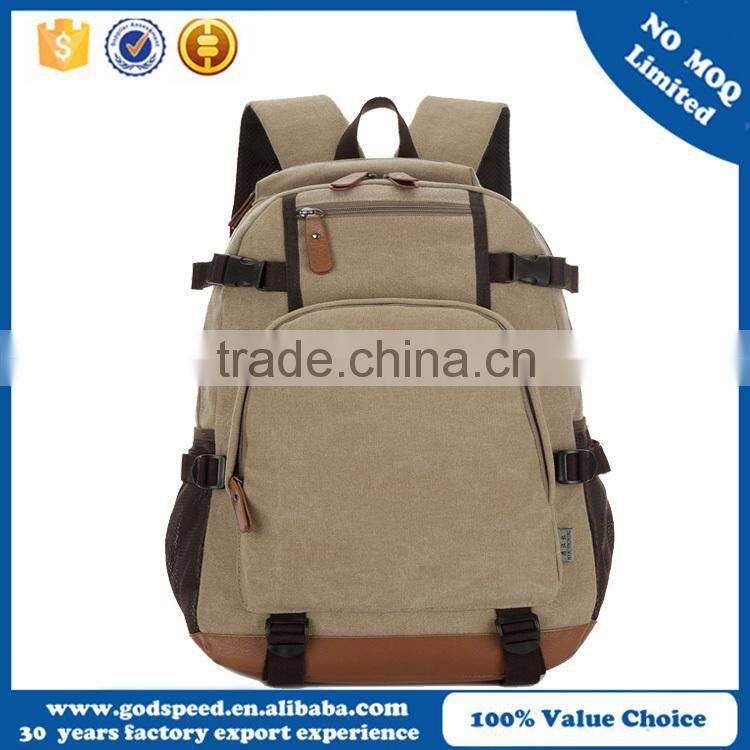 hot sale new design canvas school bag for middle school student