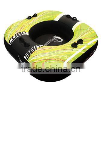 towable & inflatable PVC surfing WATER SKI TUBE CUBE