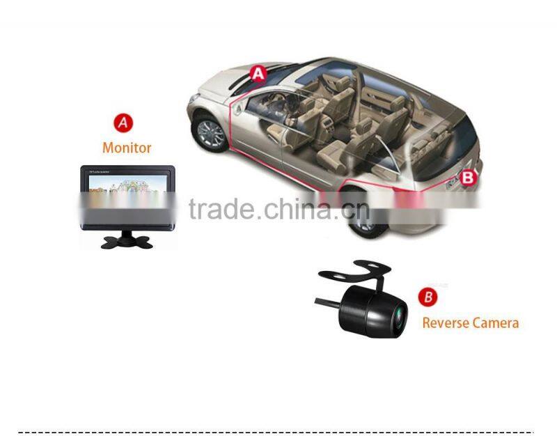 7 inches rear view mirror car monitor/stand alone bracket