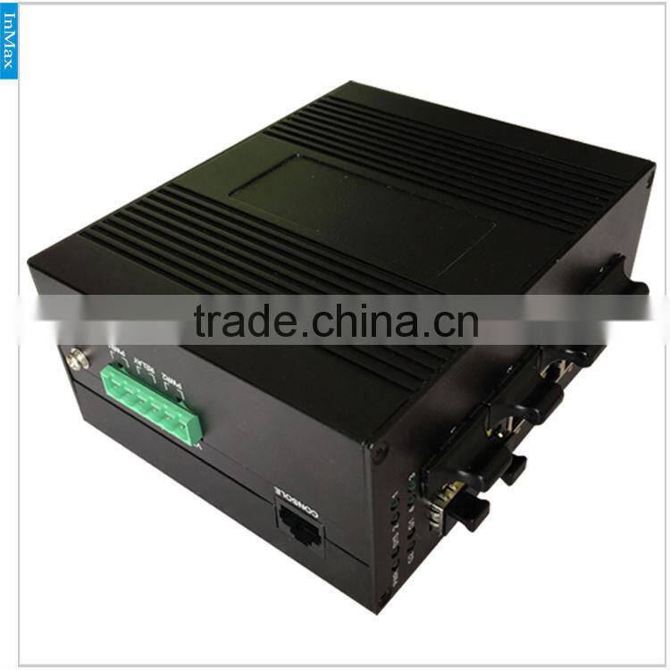 Gigabit Din-rail Managed Industrial Ethernet Switch with 2x1000M FX(SFP Slot)+4 Fiber Port and 4 RJ45 Port i610B