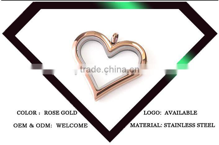 latest factory price locket pendant simple heart locket jewelry