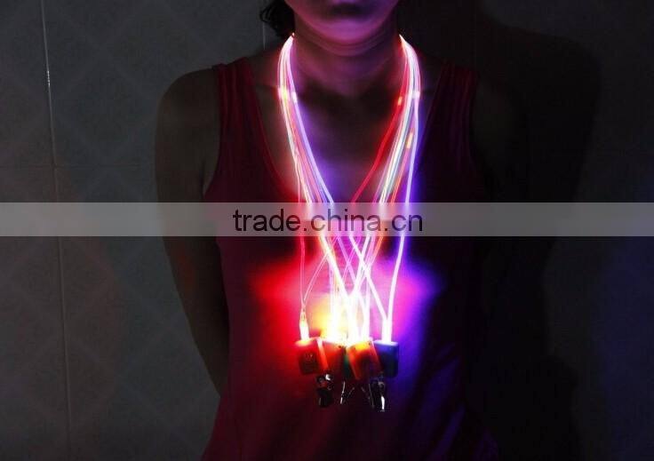 Bling led lanyard police reflective lanyard for concert promotional celebration
