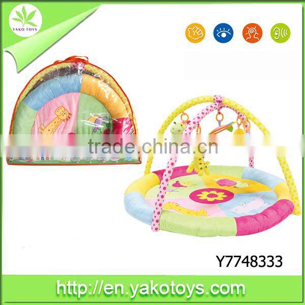 Rainforest gym mat musical baby play mat piano kick play mat