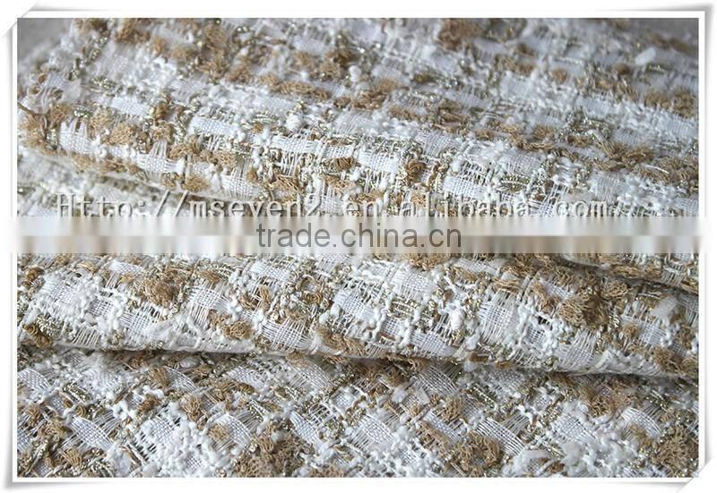 Wholesale Polyester wool tweed sherwani fabric for winter garment