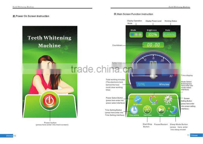 blue red purple led light teeth whitening