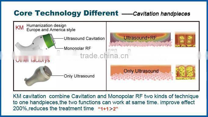 Hot selling cavitacion radiofrecuencia for cellulite reduction