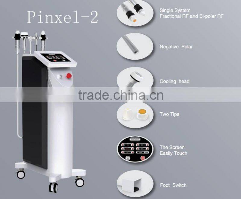 Three Heads fractional rf microneedle machine/RF fractional microneedle/microneedle rf for Wrinkle Removal