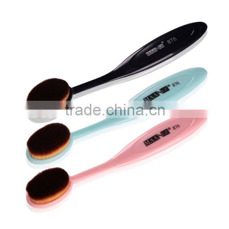10pcs Black Cheapest Oval Foundation Cosmetic Brush