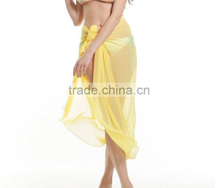 Sexy Women Ladies Chiffon Beach Wear Swimwear Bikini Cover-Up Wrap Sarong Scarf 100*150cm