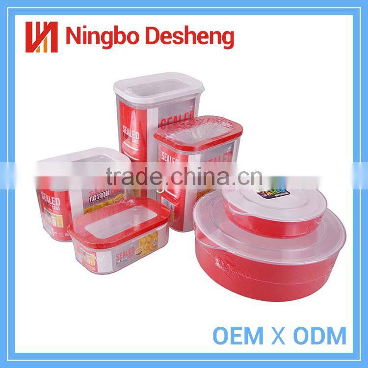 Hot sale safe food exquisite natural tanks plastic food storage container
