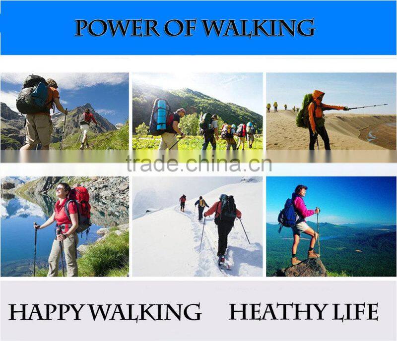 Lightweight Hiking Alpenstock,OEM Walking Stick For Safety,EVA Handle Trekking Pole