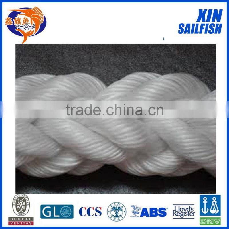 40mm polyester 8-strand mooring rope