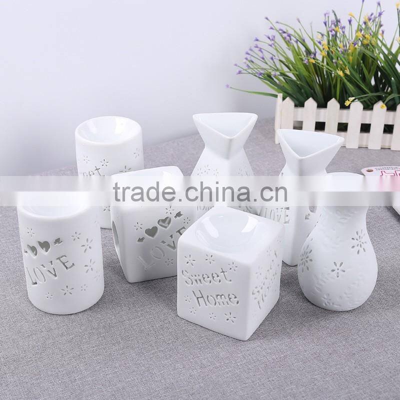 Letter engraved candle holder