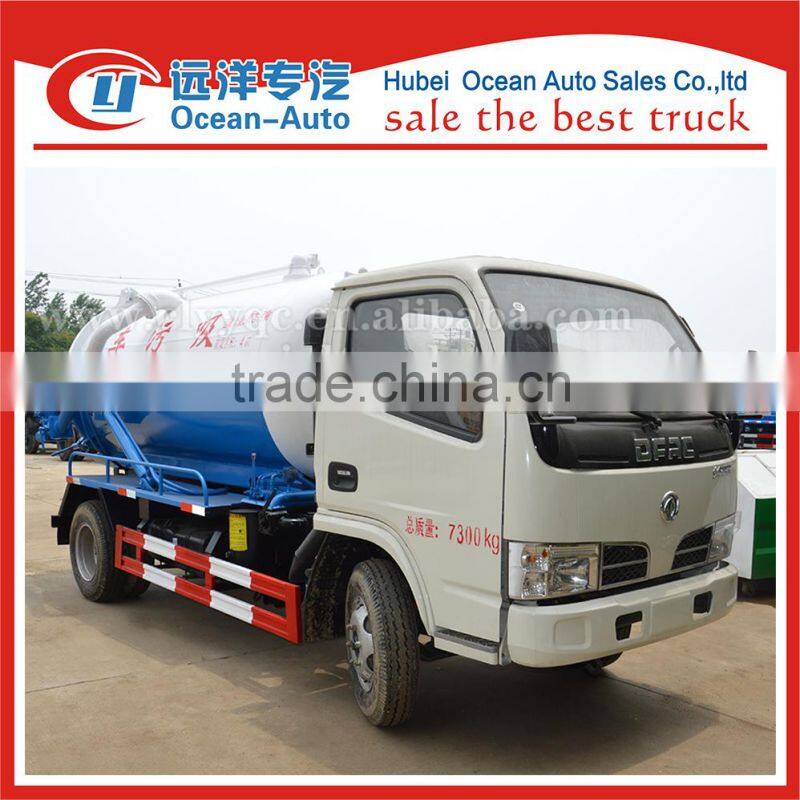 dongfeng 4tons new mini vacuum slurry suction truck