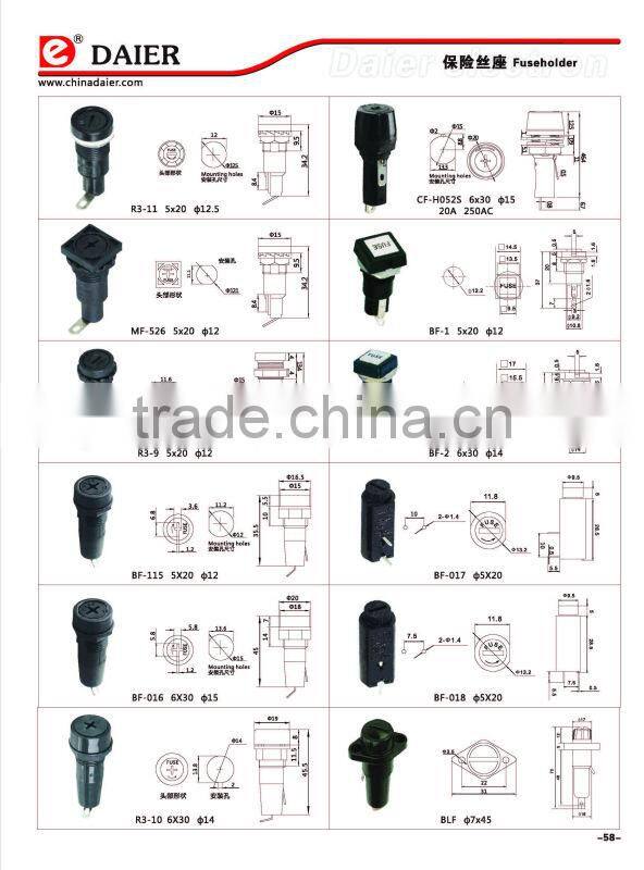 5x20 ceramic fuse 250v