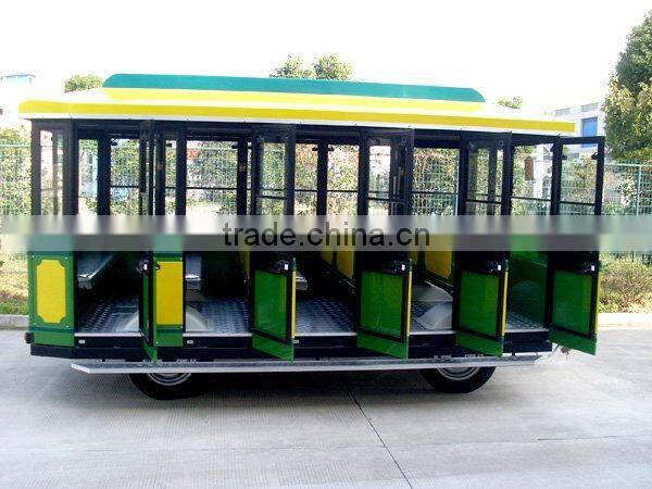 20 seats passenger trailer,closed wagon,trackless train,diesel train