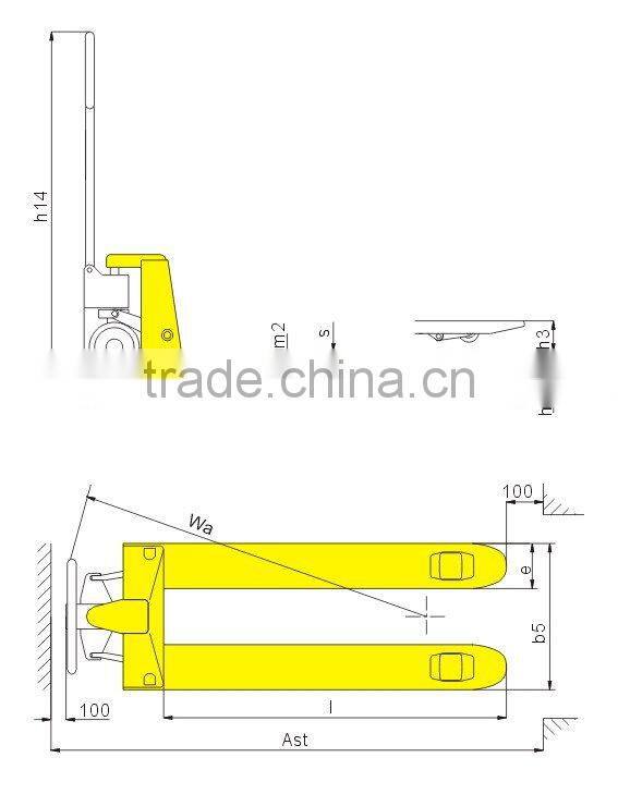 2500kg hand pallet trucks