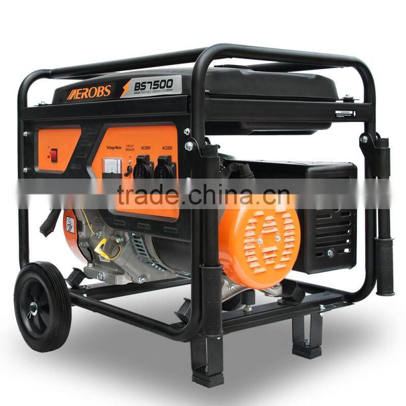 BSGE7500 Knife model Chongqing CHINA AEROBS Protable 6KW Gasoline Generator for sale