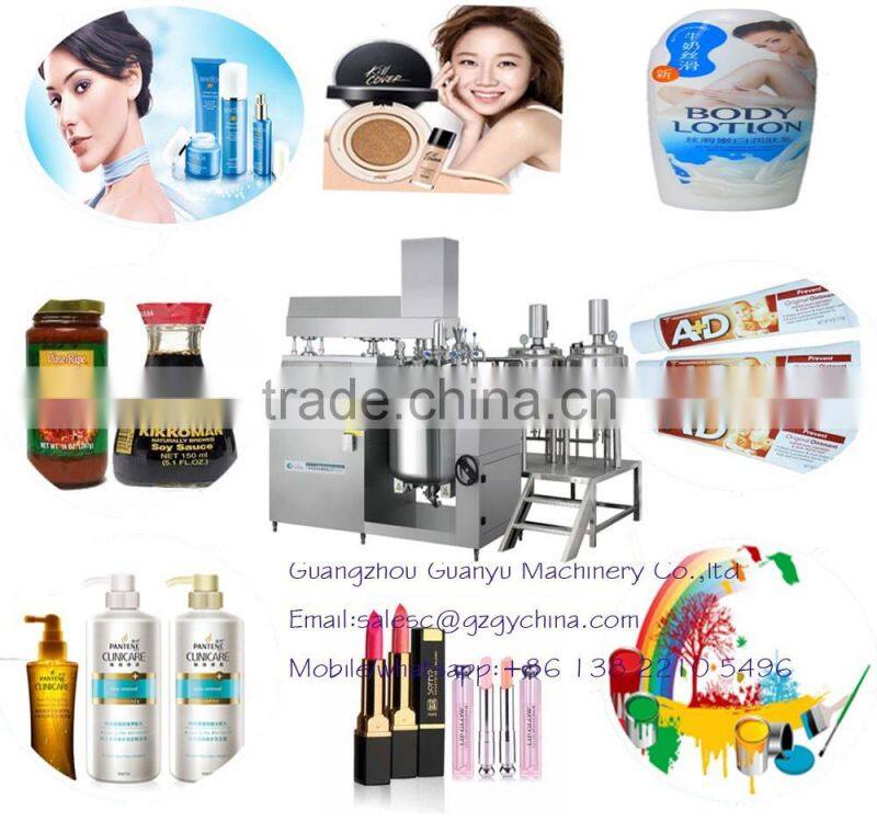 GMP jacket type vacuum mixer for cosmetics emulsifying and homogenizing
