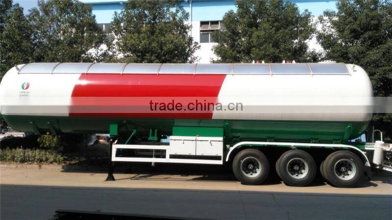 good quality 56 cubic meters shaded lpg gas tanker semi trailer