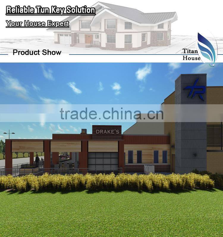 Low Cost Galvanized Steel Frame Kit Market Building Design