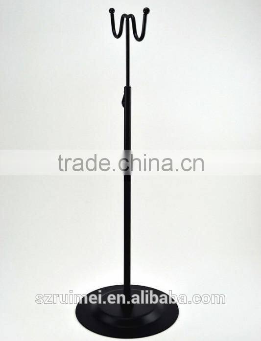 Customized adjustable floor standing hanging bag display stand