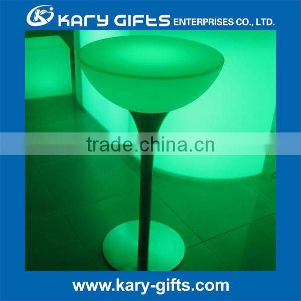 plastic waterproof led lighting party table for indoor outdoor