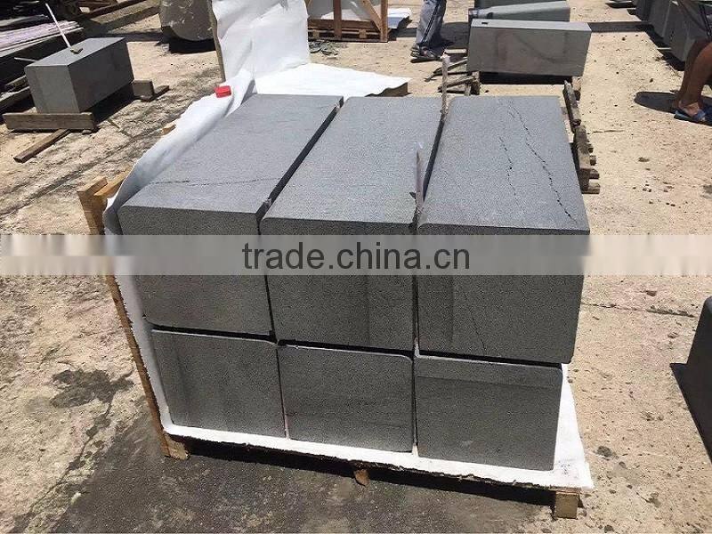 Hainan black basalt paving stone honed finished
